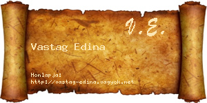 Vastag Edina névjegykártya